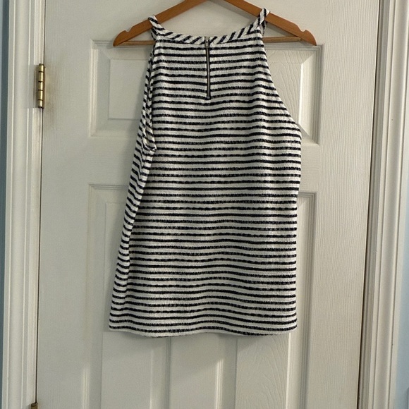 Green Envelope Navy and White Striped Top - Picture 4 of 5